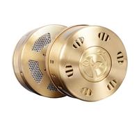 Gatuida Caja de Moxibustión Portátil de Cobre Puro sin Humo Quemador de Varillas de Moxa Base y Tapa Accesorios para Moxibustión Uso Terapéutico para Adultos y Personas Mayores