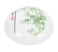 Gatuida Caja de Tinta Cerámica Tradicional para Caligrafía de Tinta Roja para Sellos Diseño Retro Delicado Contenedor Vintage para Estudiantes y Artistas de Pintura y Sellado