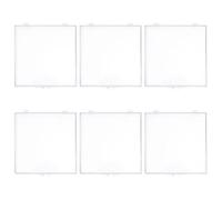 Gatuida Caja para 6 ejemplares de mariposas pequeñas - Vitrina de plástico transparente con bisagras y tapa - Contenedor transparente para guardar especímenes de insectos y conservar recuerdos de