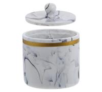 Gatuida Caja para Discos de Algodón con Tapa de Resina para Almacenar Hisopos y Esponjas de Maquillaje, Organizador Práctico Hogar 200ml