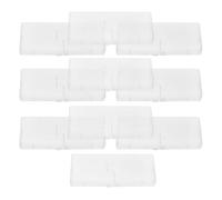 Gatuida Caja Portátil para Cepillos Interdentales 12 Unidades Estuche Rectangular Transparente Tapa Abatible a Prueba de Polvo Organizador Compacto para Cuidado Bucal y Viaje