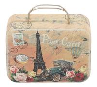 Gatuida Caja Vintage para Guardar Pestañas Postizas Asa, Pequeño Estuche Metálico Retro para Maquillaje y Joyas, Organizador Portátil Multifuncional Adecuado para Viaje y Obsequio