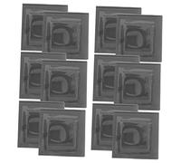 Gatuida Cajas de Obsequio Cuadradas Transparentes Ventana 20 Piezas, Caja Multifunción de Cartón Kraft Negro 7,5x7,5x3 Cm, Embalaje para Joyería y Jabón, Estuches Portátiles