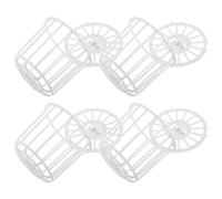 Gatuida Cajas Nido para Pájaros de Plástico Duradero, 4 Unidades, Tamaño Estándar, para Jaulas de Canarios y Periquitos, Nidos de Cría y Almacenamiento en Jaulas de Aves Pequeñas