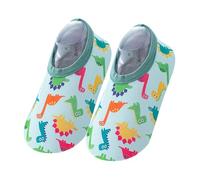 Gatuida Calcetines Infantiles Antideslizantes para Suelo Cortos para Bebés 6-12 Meses Talla XS Estampado de Dinosaurio Material Elástico y Suave Ideales para Uso Interior y Primeros