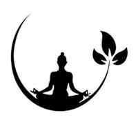 Gatuida Calcomanías de Pared de Yoga Posturas en Pvc Negro, Adhesivo Removible Práctico y Fácil de Usar para Decoración Interior y Dormitorio Zen