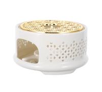 Gatuida Calentador de para Tetera con Soporte de Vela y Base Estable de Acero Inoxidable Calentador para Teteras de Vidrio Compatible con Café Leche y Alimentos Diseño Transparente para