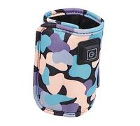 Gatuida Calentador Portátil Usb Para Calienta Biberones Negro 3 Velocidades Ajustables, Funda Térmica Antideslizante Resistente Al Calor Para Uso Coche, Adecuado Para Bebés y Botellas Estándar