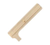 Gatuida Calibrador de Latón Doble Escala con Medición y Milímetros Herramienta Manual Portátil Ergonómica para Joyería y Metalurgia