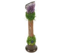 Gatuida Campana de mano de cristal: campana de latón súper fuerte, timbre de mano para personas mayores, mesita de noche, maestro, aula, cena y decoración del hogar.