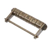 Gatuida Candado Combinación Estilo Antiguo Chino Vintage de Aleación de Zinc Resistente para Joyero Armario y Decorativo