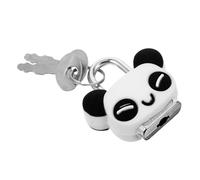 Gatuida Candado con Llave Diseño Panda Metálico Mini para Maletas Cajas y Armarios Seguro Portátil para Oficina y Escuela Regalo Práctico y Decorativo