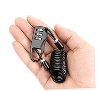 Gatuida Candado de Cable para Bicicleta con Combinación de Dígitos Seguridad Antirrobo Resistente Compatible con Bicis Motos y Scooters Negro Compacto