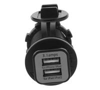 Gatuida Cargador USB Coche con Doble Carga Divisor Mechero Portátil Resistente Agua y Polvo Adaptador Enchufe para Móvil GPS y Tablet Material Ignífugo