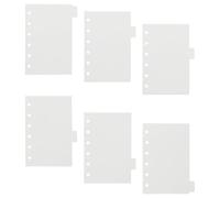 Gatuida Carpeta Transparente de Acrílico Tamaño A7 Funda para Cuaderno de Hojas Sueltas 6 Unidades Anillas Cubierta Desmontable para Agenda DIY y Libreta Pequeña