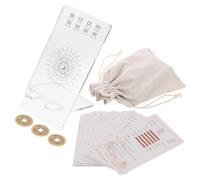 Gatuida Cartas Completas del I Ching para Principiantes, Baraja de 64 Hexagramas de Papel, Juego Tradicional de Adivinación China, Kit de Cartas Oráculo para Estudio y Colección, Tamaño