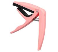 Gatuida Cejilla para Ukelele de Aleación de Zinc Rosa Clip, Afinador Acústico Portátil, Protector de Mástil Silicona, Ajustable para Ukeleles Acústicos, Accesorio para Músicos