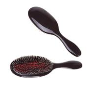 Gatuida Cepillo Cuero Cabelludo Antiestático con Mango Ergonómico de Plástico y Cerdas Marrón para Masaje y Depuración del Cabello
