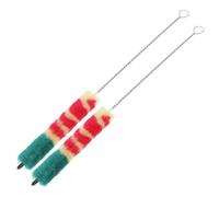 Gatuida Cepillo de Limpieza para Piccolo Cerdas Tricolor, Hilo de Algodón y Metal, Ligero y Reutilizable, Kit de Cuidado para Instrumentos de Viento, Paquete de 2 Unidades