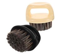 Gatuida Cepillo para Barba y Cabello 2 Unidades Tamaño Medio Cerdas Suaves para Cuidado Masculino Herramienta de Aseo para Barbas y Bigotes Rostro y Cuello