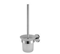 Gatuida Cepillo para Inodoro con Soporte De Pared Escobilla Baño Pared De Acero Inoxidable Y Cristal Juego 13.77 X 4.72 X 4.52 in para Baño Hotel Y Oficina