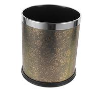 Gatuida Cesta de Basura Redonda sin Tapa Papelera Decorativa de Doble Capa para Baño y Oficina Material Ignífugo y Alta Capacidad Diseño Elegante para Uso Diario Color Color Aleatorio