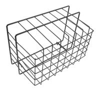 Gatuida Cestas de Almacenamiento para Panel Perforado sin Taladro Organizador Metálico Negro Grande Resistente Hierro Expositor de Tablero Perforado para Garaje Cocina y Oficina