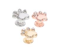 Gatuida Charms Decorativos Anillos Reemplazables 3 Piezas Efecto Decorativo Delicado para Correa de Reloj de Aleación para Banda de Silicona