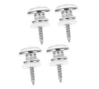 Gatuida Cierres Metálicos Antideslizantes para Correa de Guitarra Acústica y Eléctrica Duraderos Resistentes la Corrosión con Tornillos y Arandelas de Fijación