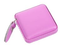 Gatuida Cinta Métrica Retráctil de 1,5 M Funda de Pu Violeta, Cinta Métrica Flexible y Ligera para Costura, Medición Corporal y Uso Doméstico