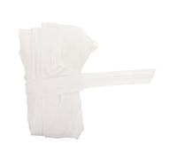 Gatuida Cinta para Plisados de Cortinas de Poliéster Blanco con Cordón de Tracción y Forro Incorporado para Decoración del Hogar y Proyectos de Ventanas
