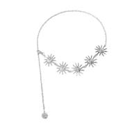 Gatuida Cinturón de Cuerpo Metálico para Mujer Cadena de Cintura Solar para Bañadores Ropa de Verano y Joyería Corporal Elegante y Duradera