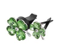 Gatuida Clip De Cristal Para Aire Acondicionado 2pcs Decoración De Automóvil Difusor De Aromaterapia De Hoja De La Suerte