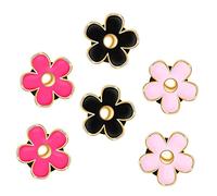 Gatuida Clips para Coche con Forma de Flor Aleación de Aire Clip Decorativo para Ventilación de Coche Fácil de Usar