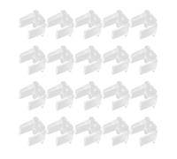 Gatuida Clips para Tiras de Luces LED Transparentes de Plástico 100 Piezas para Fijación Segura de Tiras de 6 MM Accesorios de Montaje para Luces Neón y LED Interiores