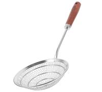 Gatuida Colador de Cocina de Acero Inoxidable Espumadera Perforada para Filtrar Alimentos Mango Resistente Diseño con Orificio para Colgar Utensilio Duradero para Pasta y Verduras