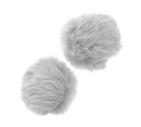 Gatuida Colas De Conejo Esponjosas 2 Piezas Con Clip Para Mujer, Accesorio Cosplay Suave Gris Claro, Disfraz Conejita Para Fiestas y Carnaval