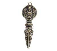 Gatuida Colgante Dorje de Charm Espiritual Ceremonias Budistas Decorativo Vintage Símbolo Ritual Durable Claves y Adornos
