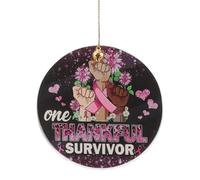 Gatuida Colgante para Coche con Lazo Rosa Decoración Acrílica de Cáncer de Mama Adorno Ligero y Compacto para Espejo Retrovisor Símbolo de y Apoyo Femenino