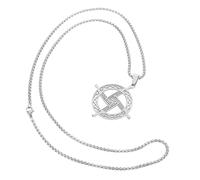 Gatuida Collar con la Cruz de Santa Brígida: Joyería religiosa católica, collar de oración, amuleto, colgante de crucifijo, cadena para el cuello, joyería para mujeres y hombres.