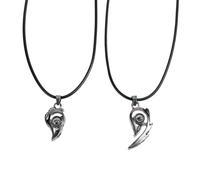 Gatuida Collar Corazón Magnético 1 Par Colgante Proyección Te Amo 100 Idiomas Accesorio Clavícula Romántico Obsequio San Valentín Aniversario