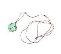 Gatuida Collar De Cristal De Fluorita Natural Colgante De Octaedro Envuelto Alambre, Cristal Auténtico, Piedra Preciosa Verde, Joyería Para Mujer, Energía Positiva y Uso Diario