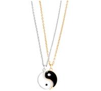 Gatuida Collar De Pez Tai Chi Yin Yang Collares De Pareja Collar De Acero Inoxidable Delicado Colgante De Yin Yang Para Novio y Novia Obsequio De San Valentín Para Él y Ella