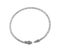 Gatuida Collar de Serpiente Cadenas de Imitación de Gemas Gargantilla de Serpiente Llamativa Cadena Cuello Collares para Mujer Ajustable para Look Elegante