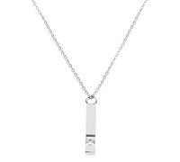 Gatuida Collar para Cenizas de Ser Querido Colgante Urna de Acero Inoxidable, Perfume Abierto, Mujer, Joyería Conmemorativa para Uso Diario, Plata Piedra de Abril,