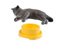 Gatuida Comedero Antideslizante para Mascotas Cuenco Circular de Plástico Resistente para Perros y Gatos de Limpiar el 1