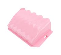 Gatuida Comedero Externo para Conejos y Cobayas, Rejilla Plástica para Alimentación, Tamaño Pequeño, Diseño Práctico para Jaulas, Color Rosa Patrón, Adecuado para Mascotas Pequeñas