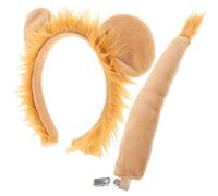 Gatuida Conjunto de Diadema con Orejas y Rabo de León Decoración Exquisita para Fiestas de Disfraz Infantil Accesorios para Atuendo Infantil
