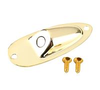 Gatuida Conjunto de Placa de Jack Dorada para Guitarra Eléctrica Accesorio de Reemplazo Práctico y Resistente Compatible con Fender Fácil Instalación y