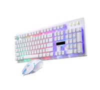 Gatuida Conjunto De Teclado y Ratón para Teclado Ergonómico Cable USB Gaming para Computadora Usar Gaming